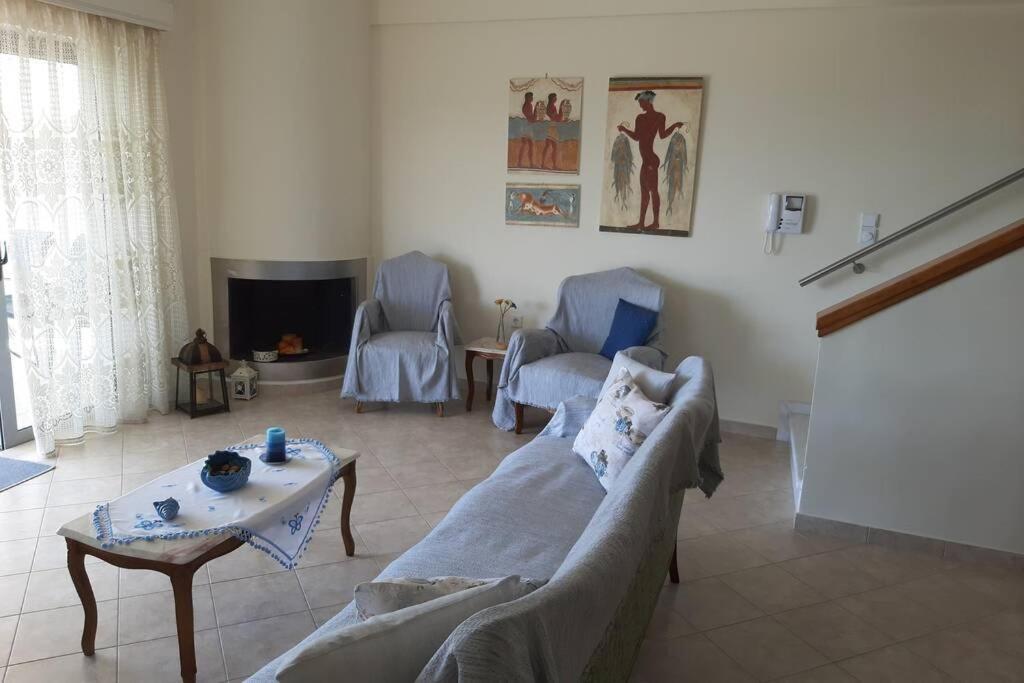 Seaside Villa Andronikos อมารินโธส ภายนอก รูปภาพ